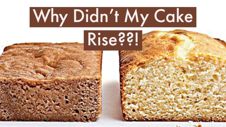 What Causes the Cake Not to Rise