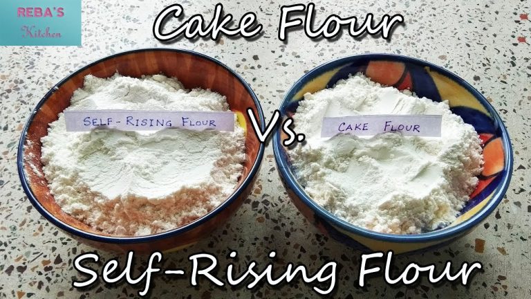 What is the Difference between Cake Flour And Self Rising Flour