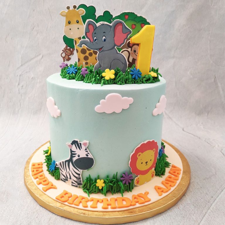 Animal Theme Cake