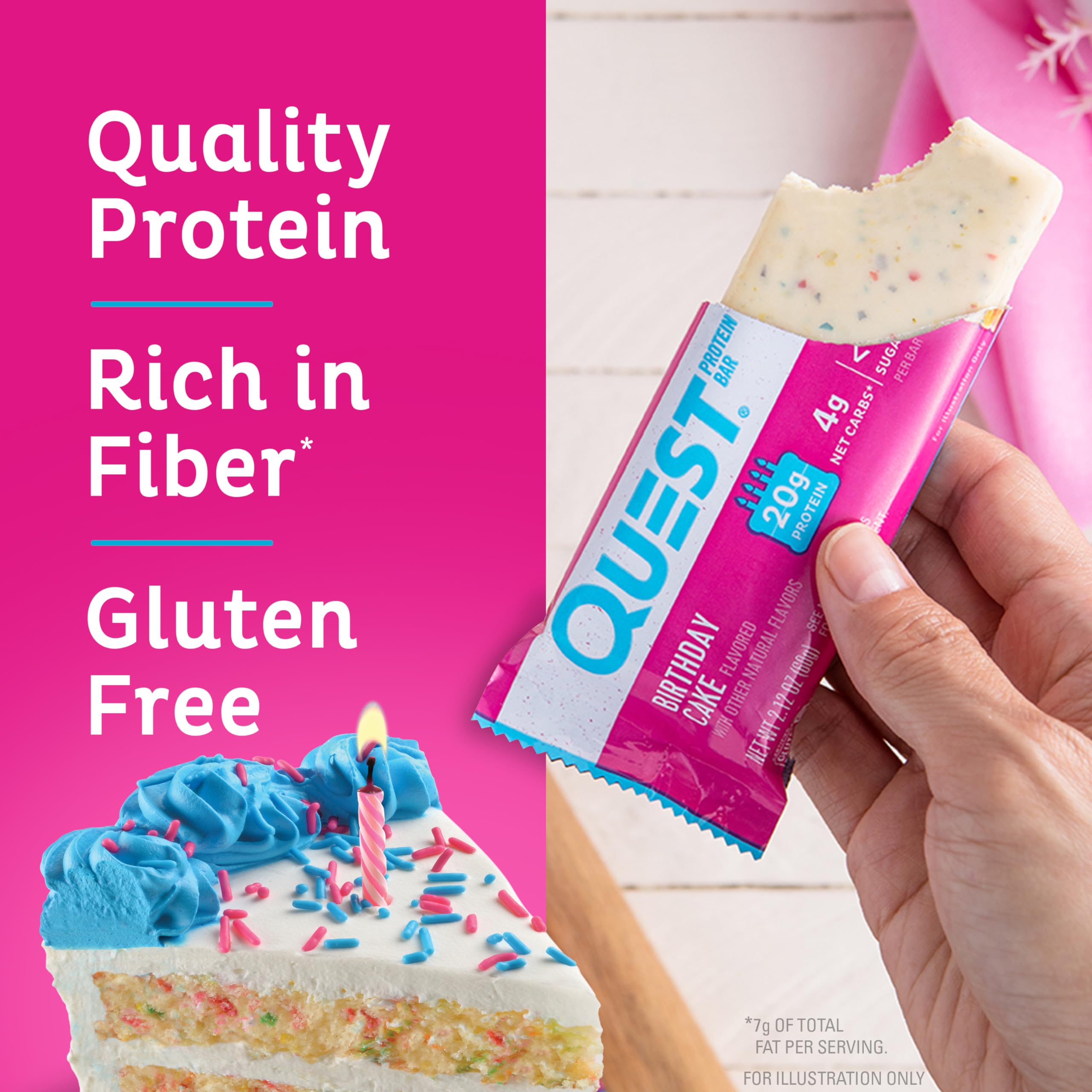 Quest Birthday Cake Protein Bar