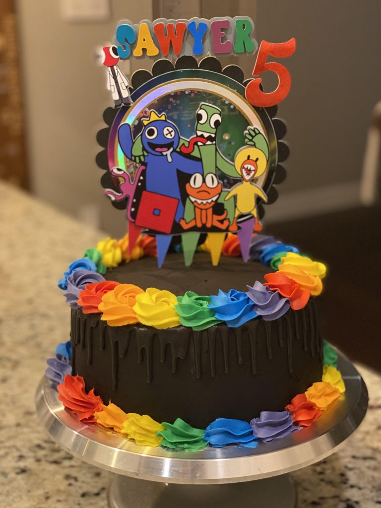 Rainbow Friends Cake