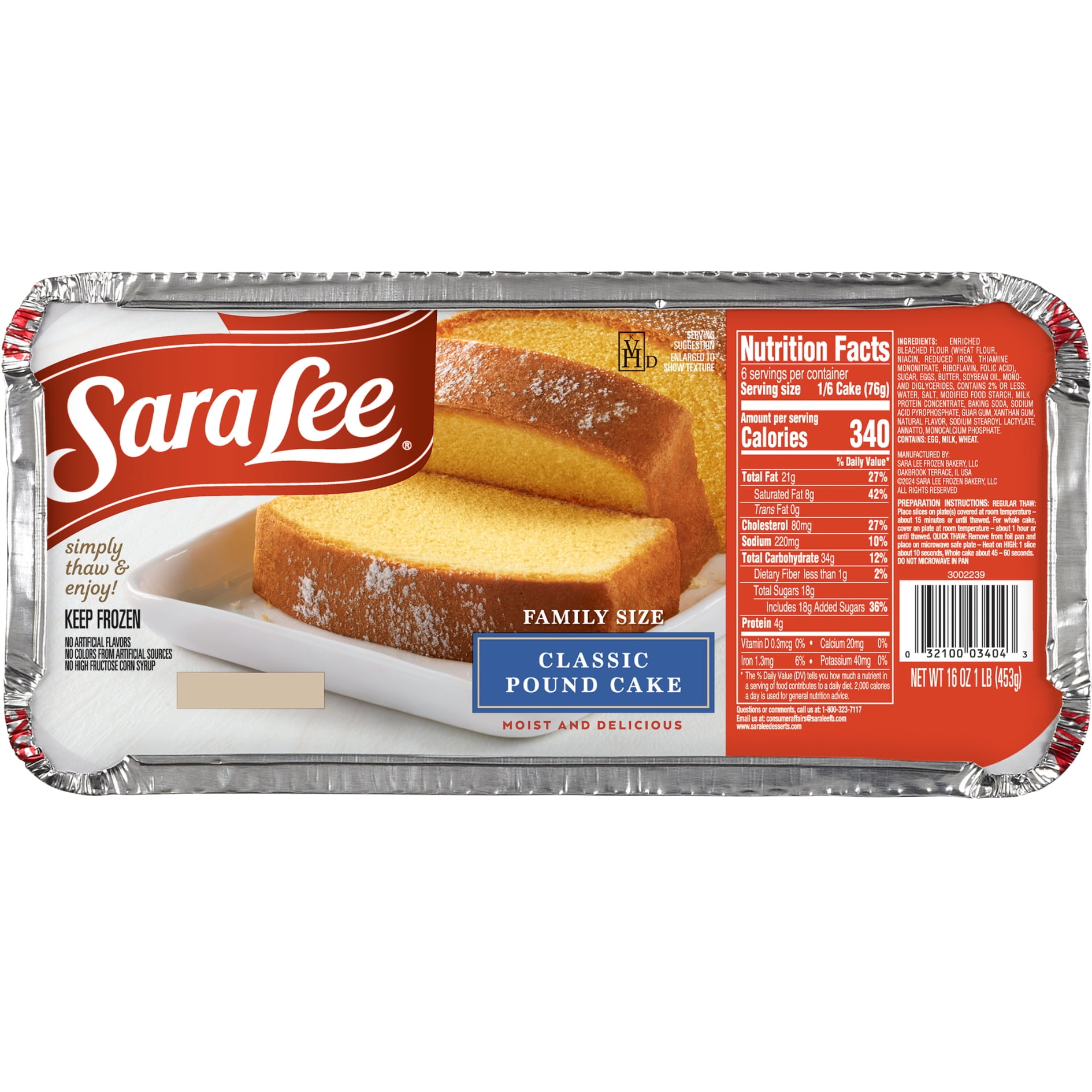 Sara Lee Pound Cake