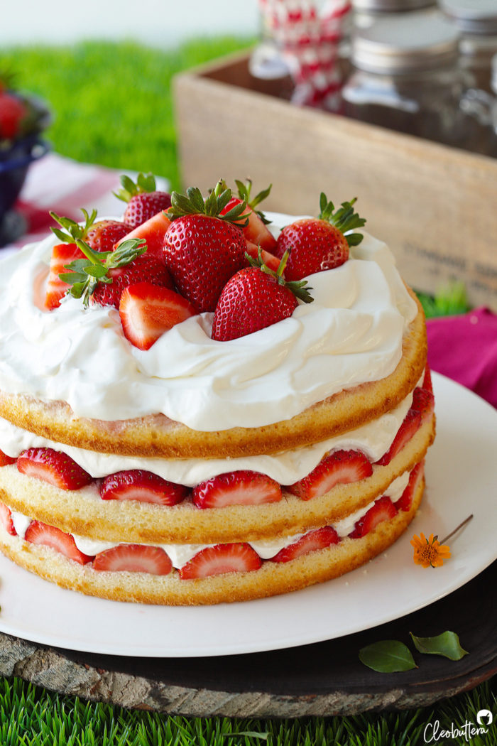 Strawberry Cream Cake