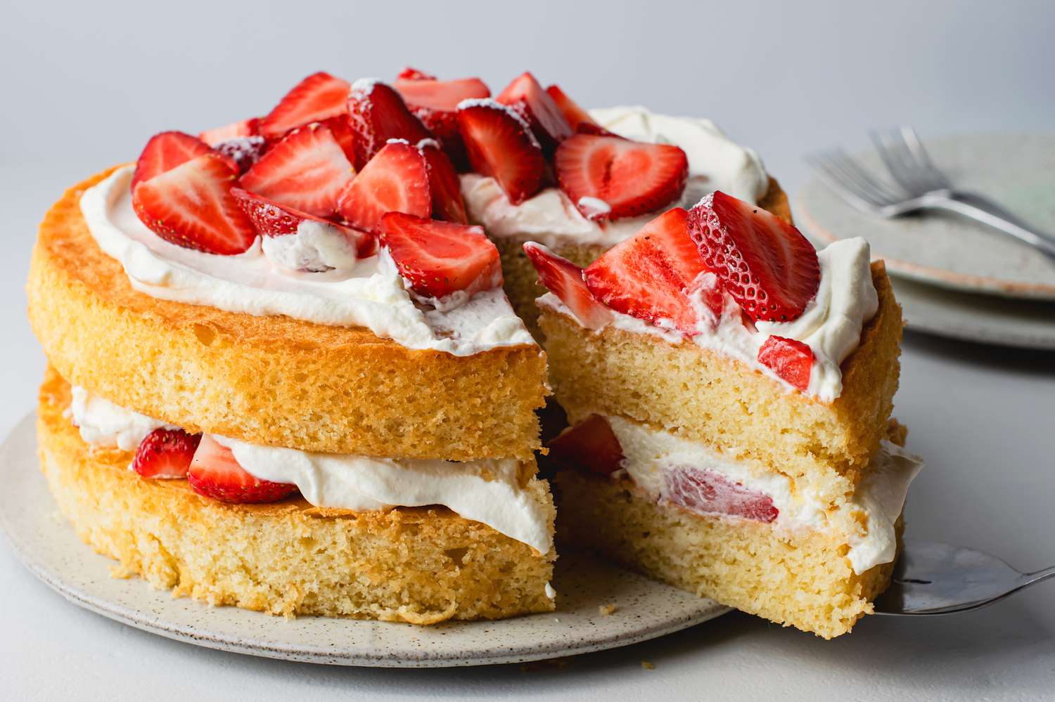 Strawberry Sponge Cake