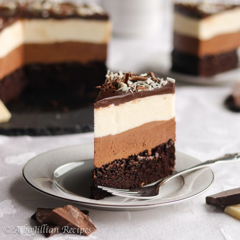 Triple Chocolate Mousse Cake